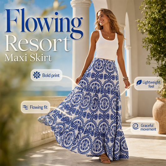 Women Maxi Skirt Summer Holiday Long Skirt