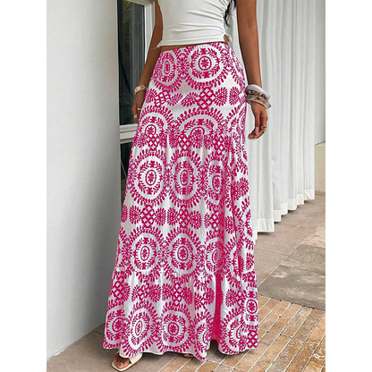 Women Maxi Skirt Summer Holiday Long Skirt