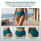 Women’s High-Waisted Ruched Bikini Set