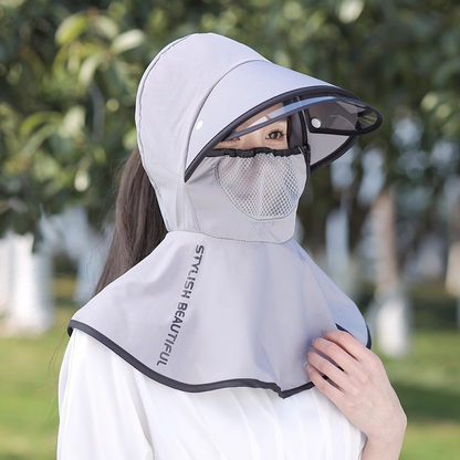Summer Cycling Sun Hat with Neck Face Cover