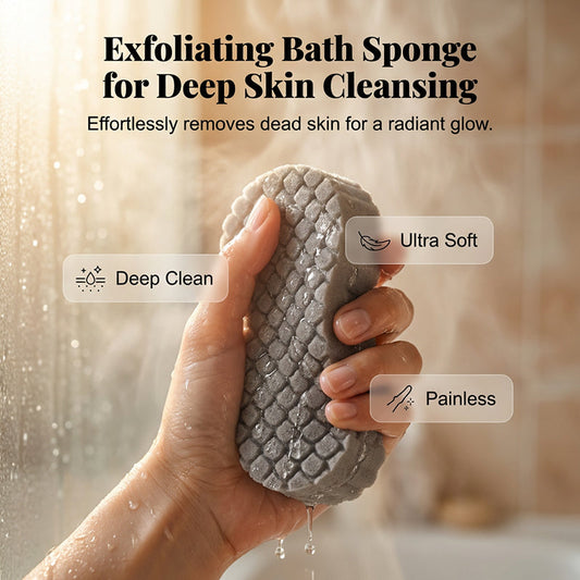 🎉Buy 2 Get 5 Free!🔥Dual-Sided Exfoliating Bath Sponge