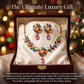 Women Casual Colorful Floral Necklace Set