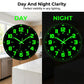 Modern 24-Hour Display Luminous Wall Clock