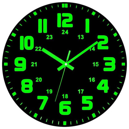 Modern 24-Hour Display Luminous Wall Clock