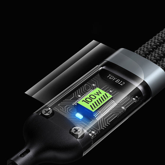 Buy 1 Get 1 Free! Buy 2 Get 3 Free! Transparent Luminous 3-in-1 Super Fast Charging Cable