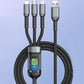 Buy 1 Get 1 Free! Buy 2 Get 3 Free! Transparent Luminous 3-in-1 Super Fast Charging Cable