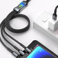 Buy 1 Get 1 Free! Buy 2 Get 3 Free! Transparent Luminous 3-in-1 Super Fast Charging Cable