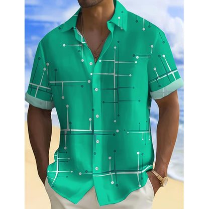 Men's Relaxed Fit Button Down Shirt