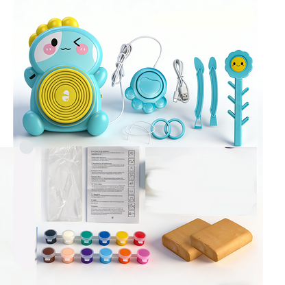 Kids Electric Pottery Wheel DIY Clay Craft Kit