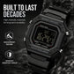 Men's Waterproof Digital Watch with LED Luminous Display