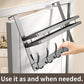 Over The Door Hooks with Storage Basket
