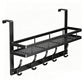 Over The Door Hooks with Storage Basket