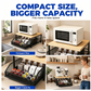 2-Tier Kitchen Microwave Stand with Slide-Out Storage Drawer