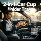 Car Cup Holder Expander with Tray