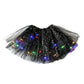 LED Light Up Sequin Tutu Skirt Star Mesh Princess Skirt for Girls and Adults