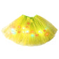 LED Light Up Sequin Tutu Skirt Star Mesh Princess Skirt for Girls and Adults