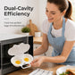 🍳 Dual Cavity Microwave Egg Poacher – Quick Oil-Free Cooking, Food-Grade PP & Versatile Kitchen Essential 💫