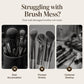 Elegant Dustproof Makeup Brush Organize