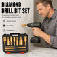 12-Piece Dry Diamond Tile Hole Saw Kit (6-35mm)