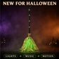Halloween Electric Witch Broom Decoration
