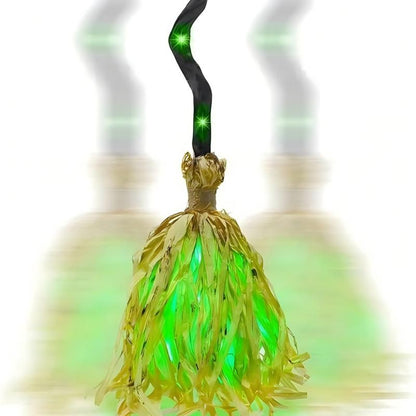 Halloween Electric Witch Broom Decoration