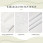 Elegant Waterproof Embossed Floral Tablecloth