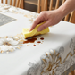Elegant Waterproof Embossed Floral Tablecloth