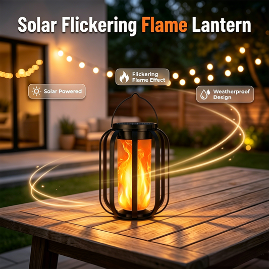 Solar Flickering Flame Lantern