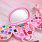 Kids Washable Makeup Toy Set with Portable Pink Handbag