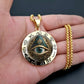 Vintage All Seeing Eye Pendant Necklace