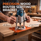 Aluminum Alloy Wood Router Slotting Bracket Guide Tool