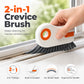 2-in-1 Window Groove Cleaning Brush with Built-in Scraper
