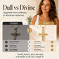 Women's Sparkling Twisted Knot Cross Pendant Necklace