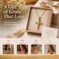 Women's Sparkling Twisted Knot Cross Pendant Necklace
