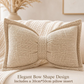 Soft Chenille Bow-Shaped Throw Pillow