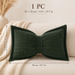 Soft Chenille Bow-Shaped Throw Pillow