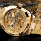 ⏳🔥LIMITED-TIME 50% OFF! ⏰Skeleton Automatic Watch – See The Movement, Feel The Craft – Self-Winding, Gold-Tone, Dress-Casual Style for Every Occasion 💼