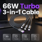 66W 3-in-1 Fast Charging Cable
