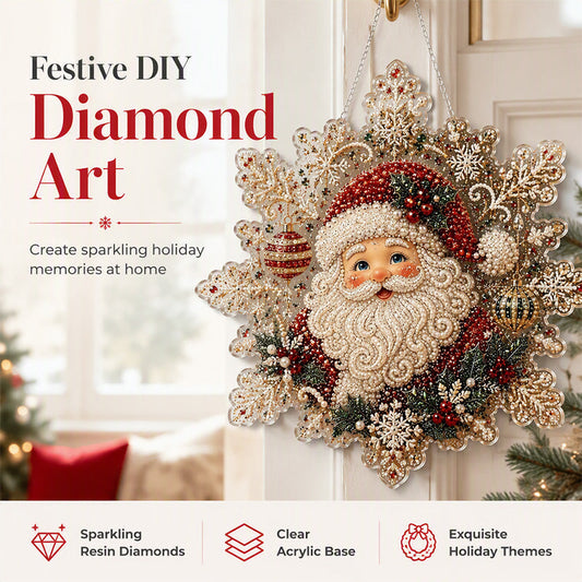 🎄 LIMITED-TIME 50% OFF 🎅 Christmas Diamond Art Kit — Sparkling Holiday DIY Ornament