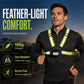 Rechargeable LED Chest Light with Reflective Straps