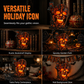 🎃Halloween Resin Skull Lamp Glowing Tabletop Ornament