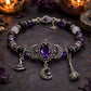 🔮Gothic Purple Rhinestone Halloween Bracelet