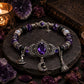 🔮Gothic Purple Rhinestone Halloween Bracelet