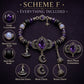 🔮Gothic Purple Rhinestone Halloween Bracelet
