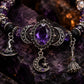 🔮Gothic Purple Rhinestone Halloween Bracelet
