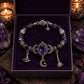 🔮Gothic Purple Rhinestone Halloween Bracelet