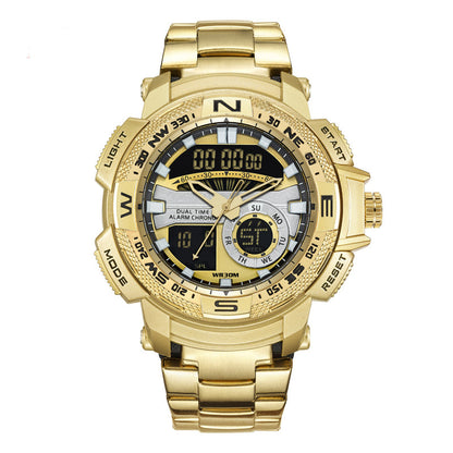 ⌚Men's Dual-Display Sports Watch – Analog-Digital, 3ATM Waterproof, Multi-Function