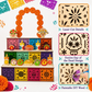 Day of the Dead Wooden 3-Tier sacrifice Display