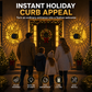 🎄❄️Solar Outdoor Decorative Wall Projection Light – IP65 weatherproof, auto on/off. Projects festive patterns – perfect for Christmas & Halloween! 🏡✨