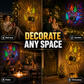 🎄❄️Solar Outdoor Decorative Wall Projection Light – IP65 weatherproof, auto on/off. Projects festive patterns – perfect for Christmas & Halloween! 🏡✨